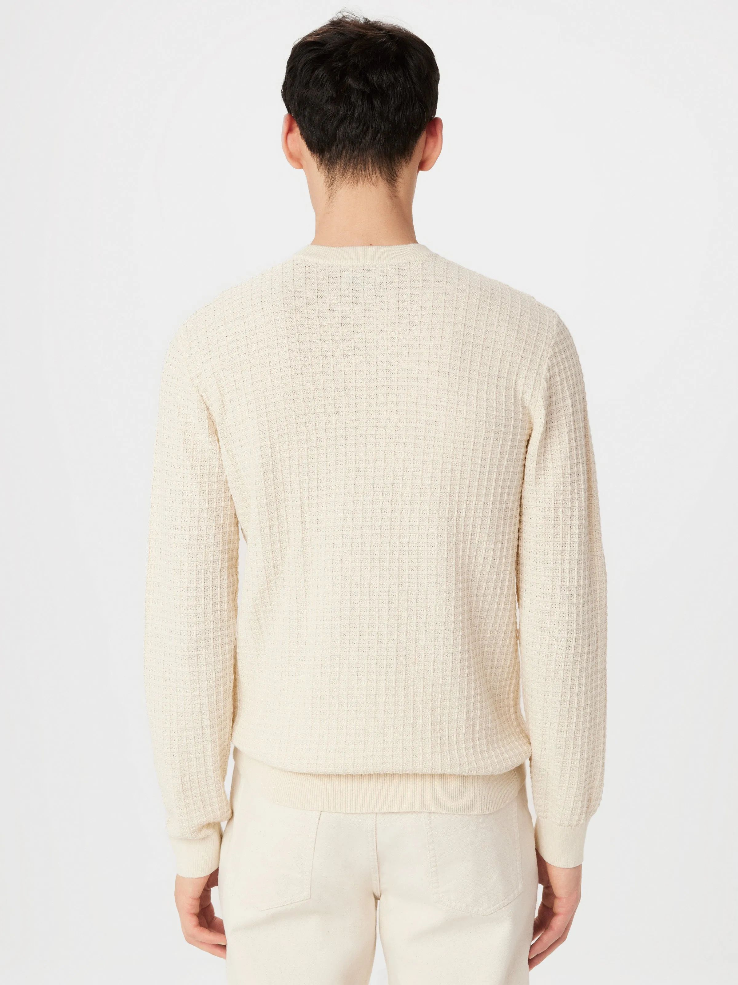 The SeaCell™ Waffle Sweater in Oatmeal