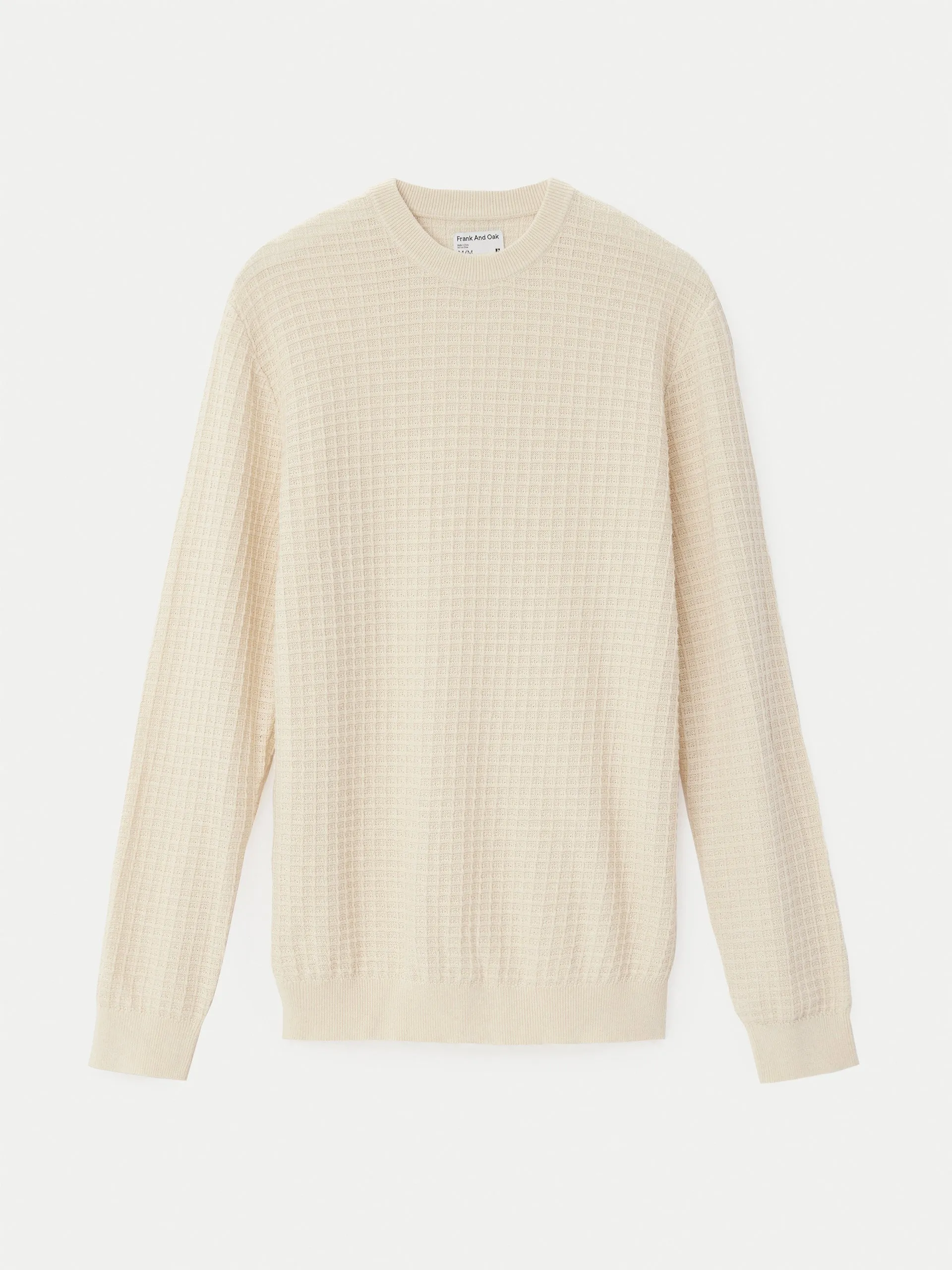 The SeaCell™ Waffle Sweater in Oatmeal