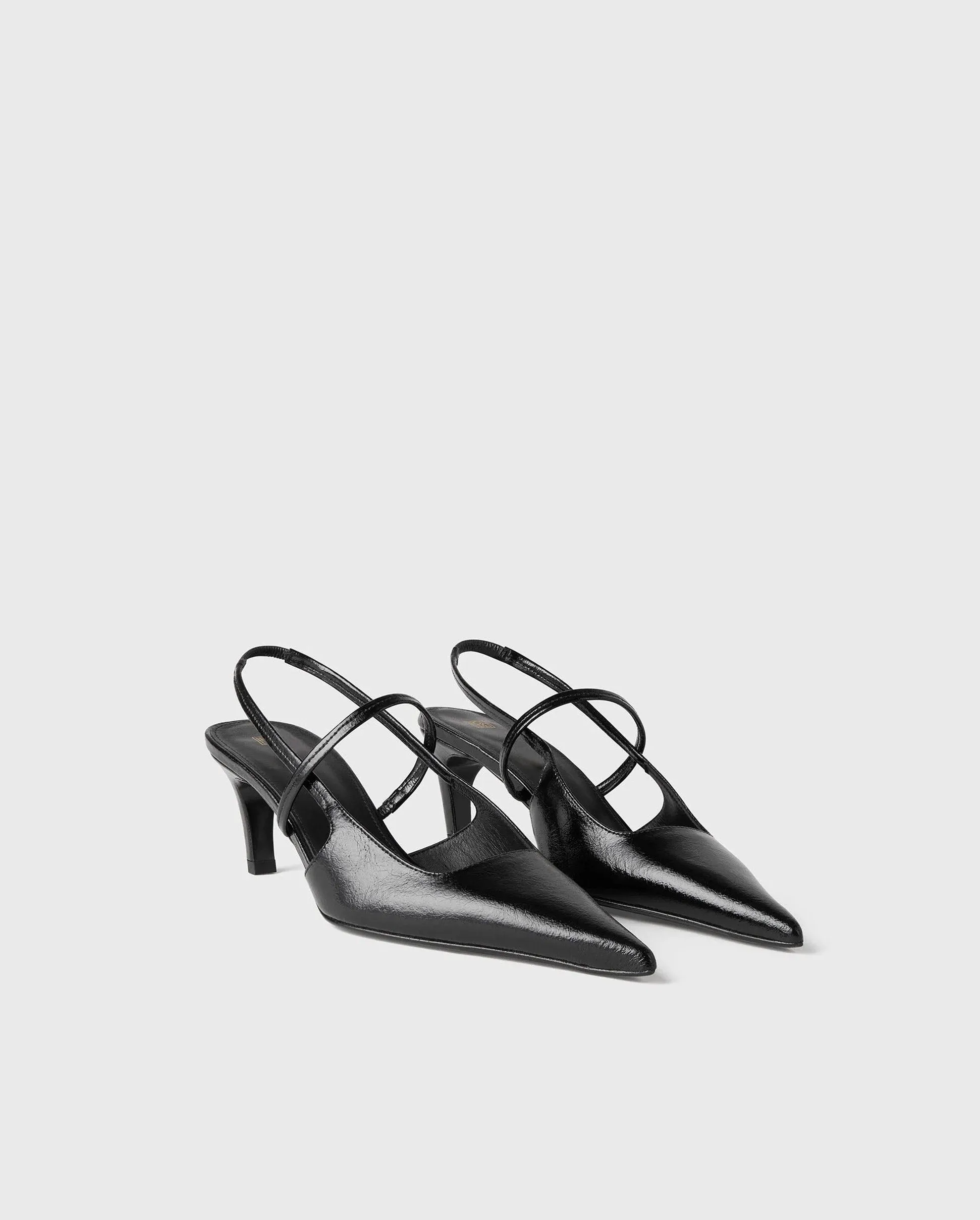 THE SHARP SLINGBACK HEEL / BLACK