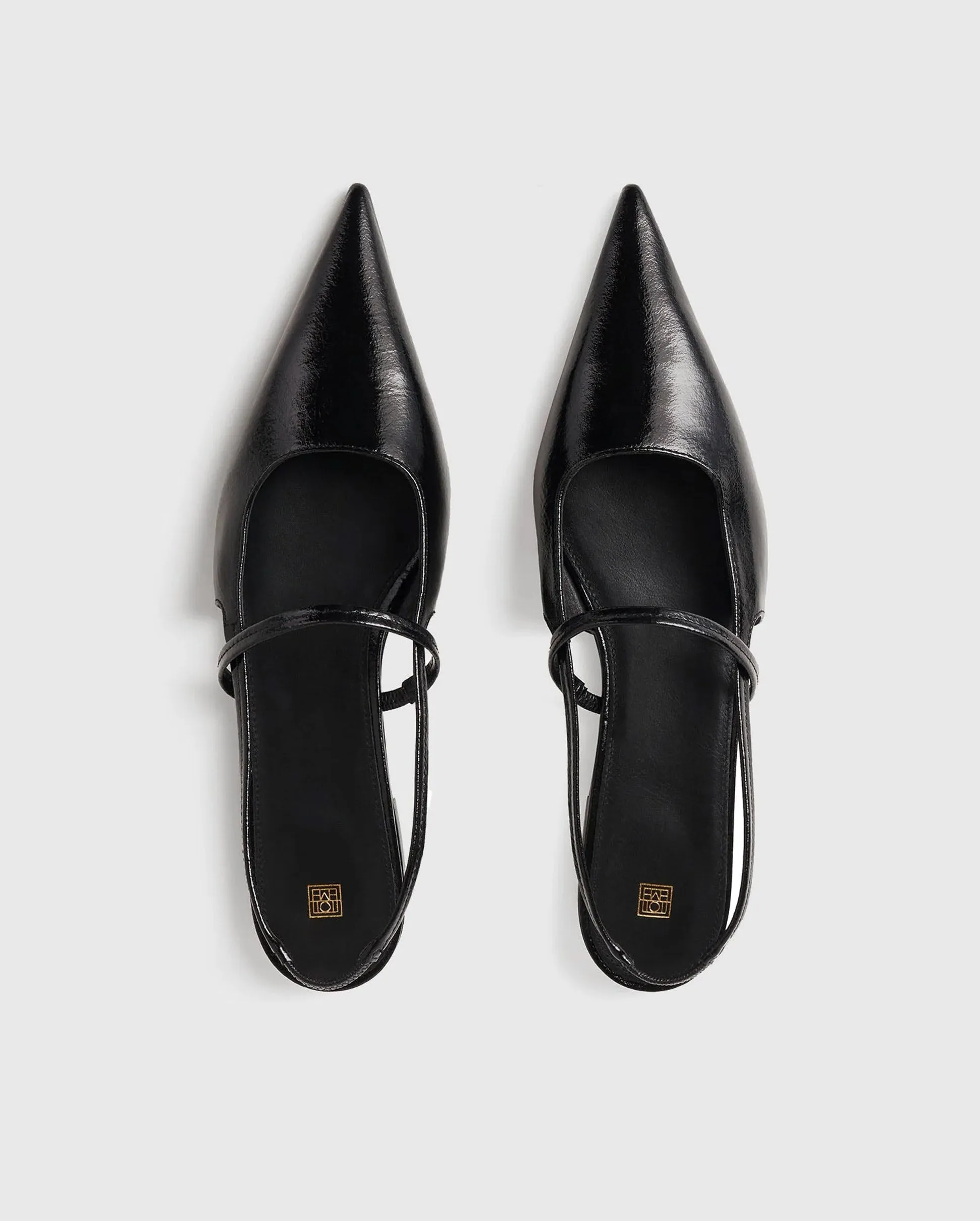 THE SHARP SLINGBACK HEEL / BLACK