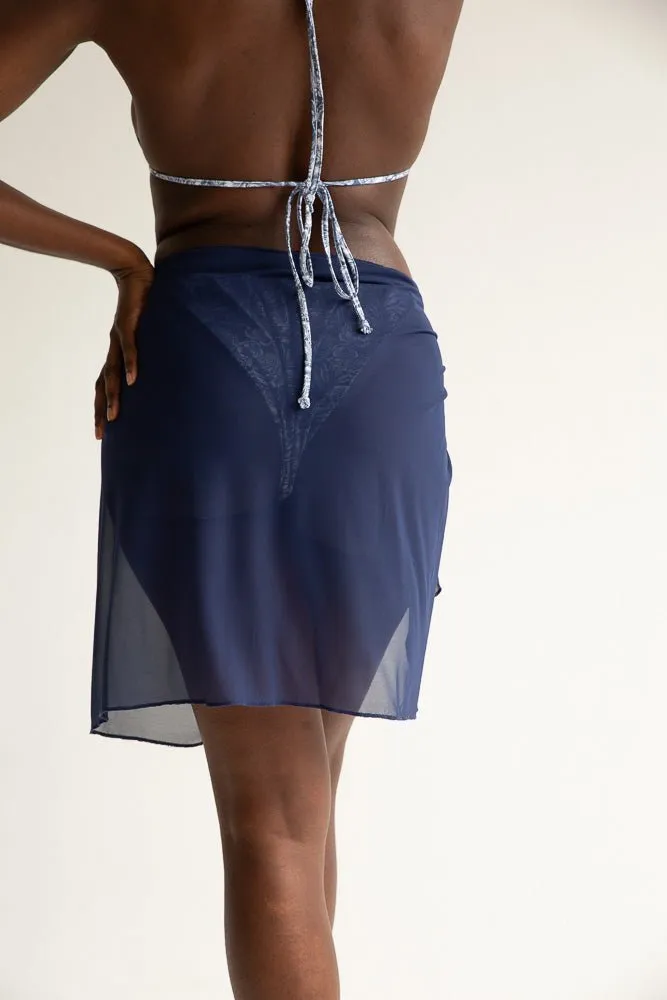 The Short Mesh Sarong - Navy