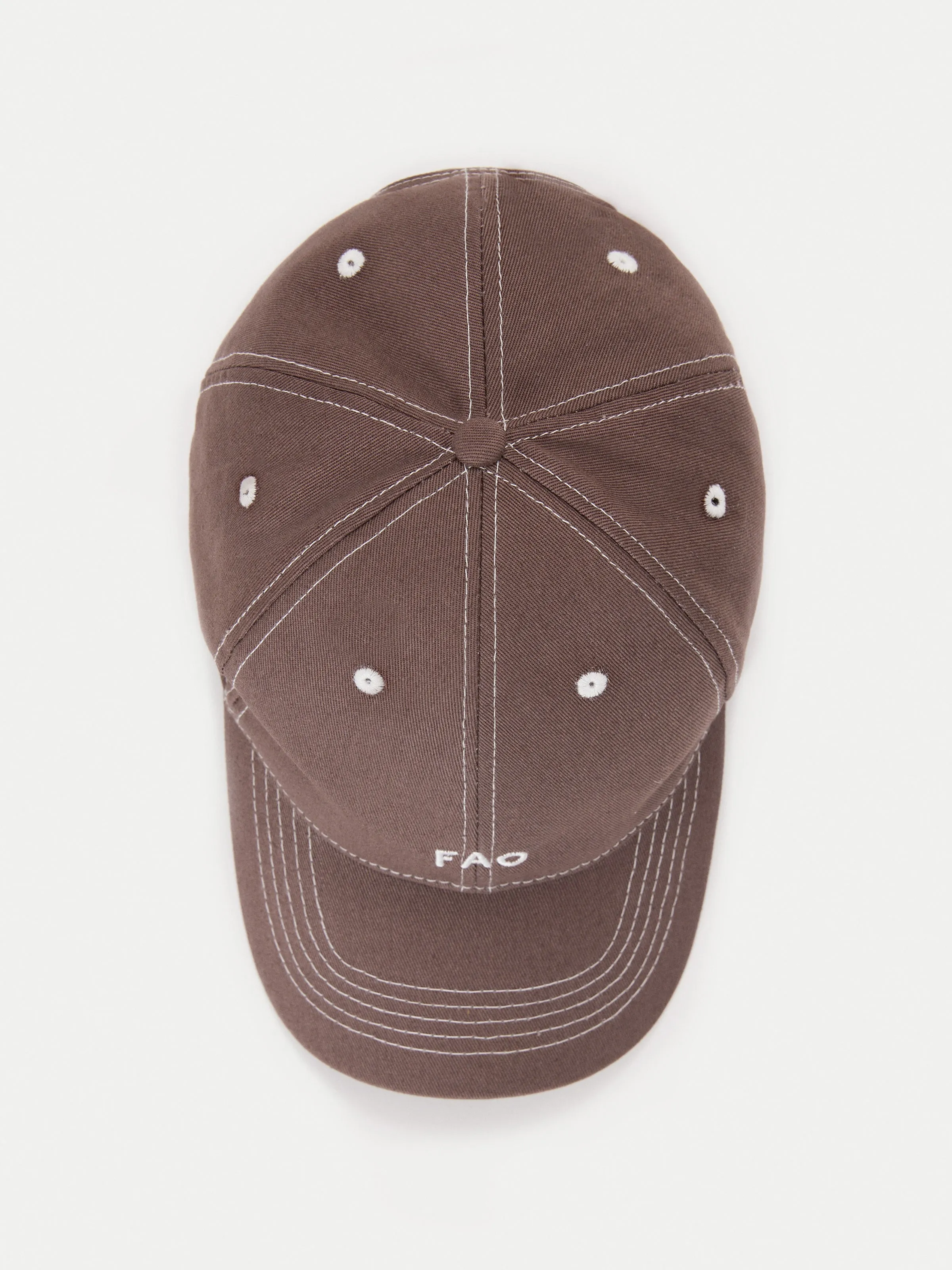 The Two Tone Dad Cap in Dark Clay