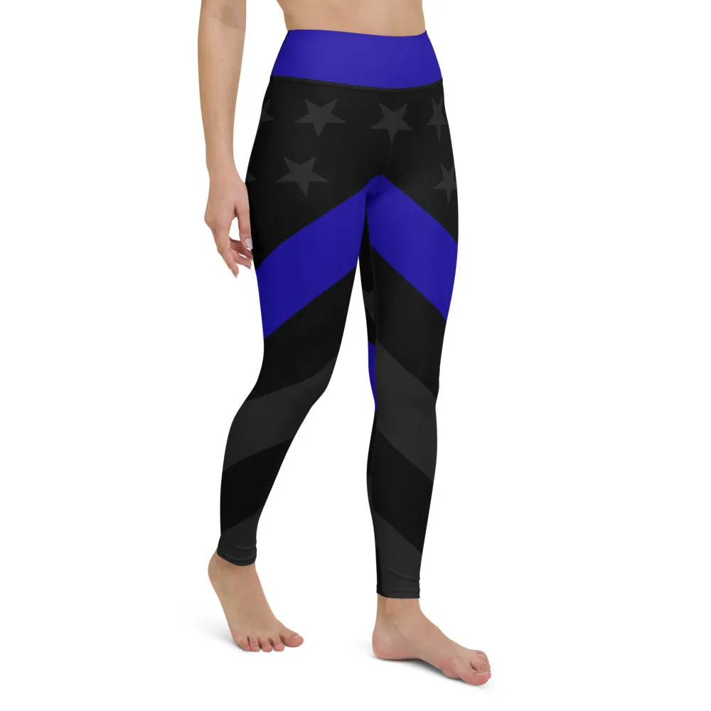 Thin Blue Line Stealth Yoga Leggings