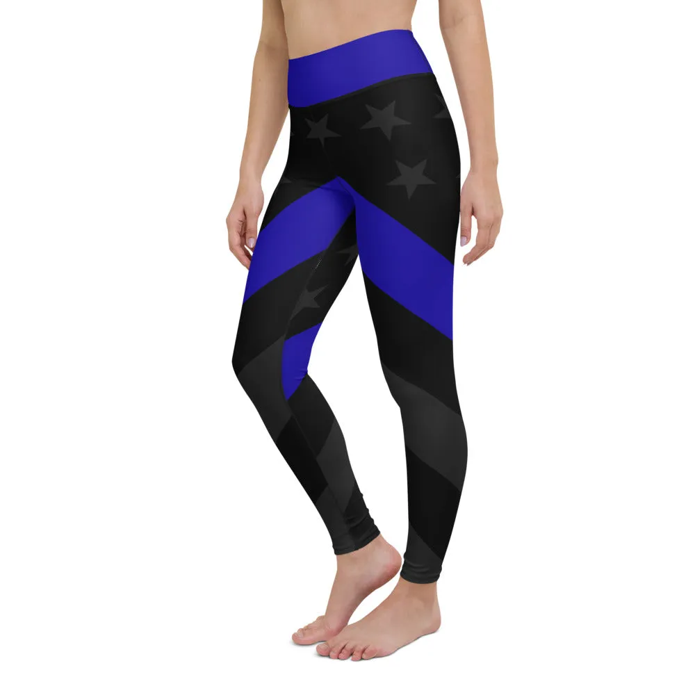 Thin Blue Line Stealth Yoga Leggings