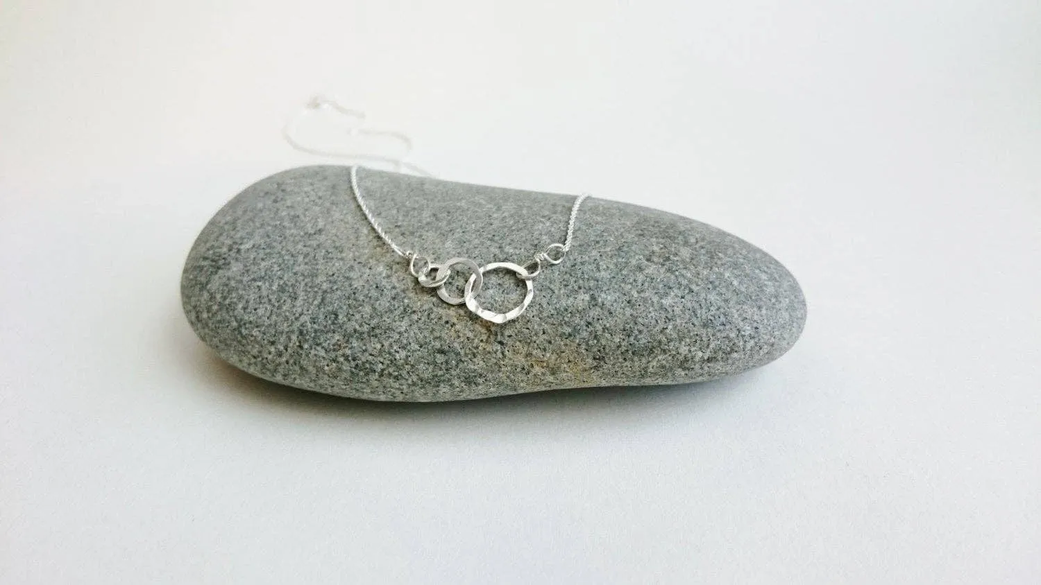 Three Rings Sterling Silver Necklace