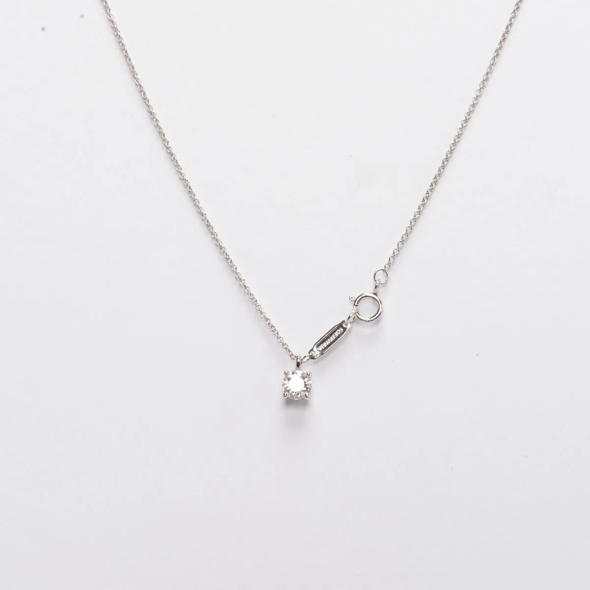 Tiffany & Co Platinum & Diamond Pendant Necklace