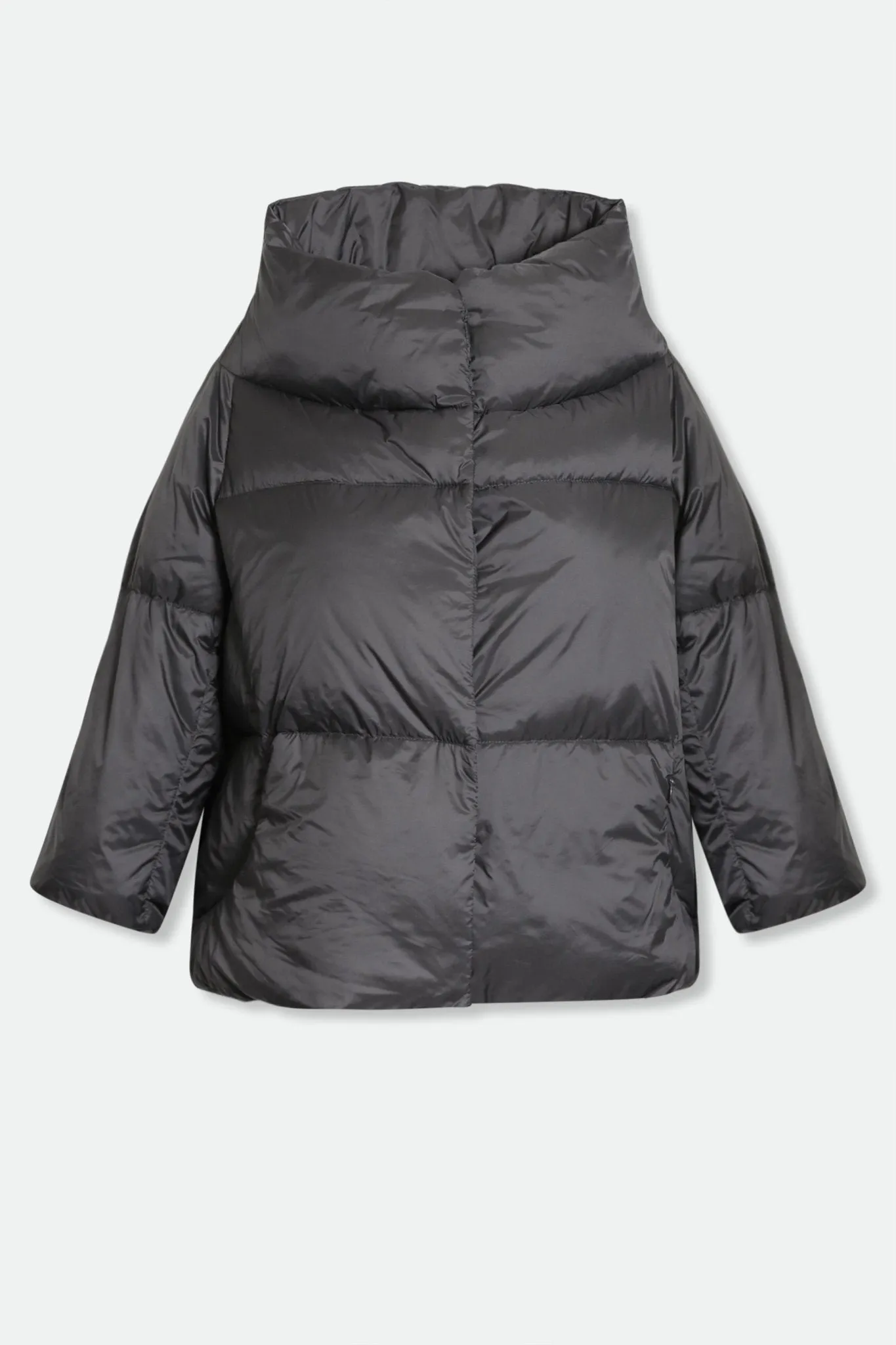 TRENTO WIDE COLLAR CROP IN GOOSE DOWN JACKET