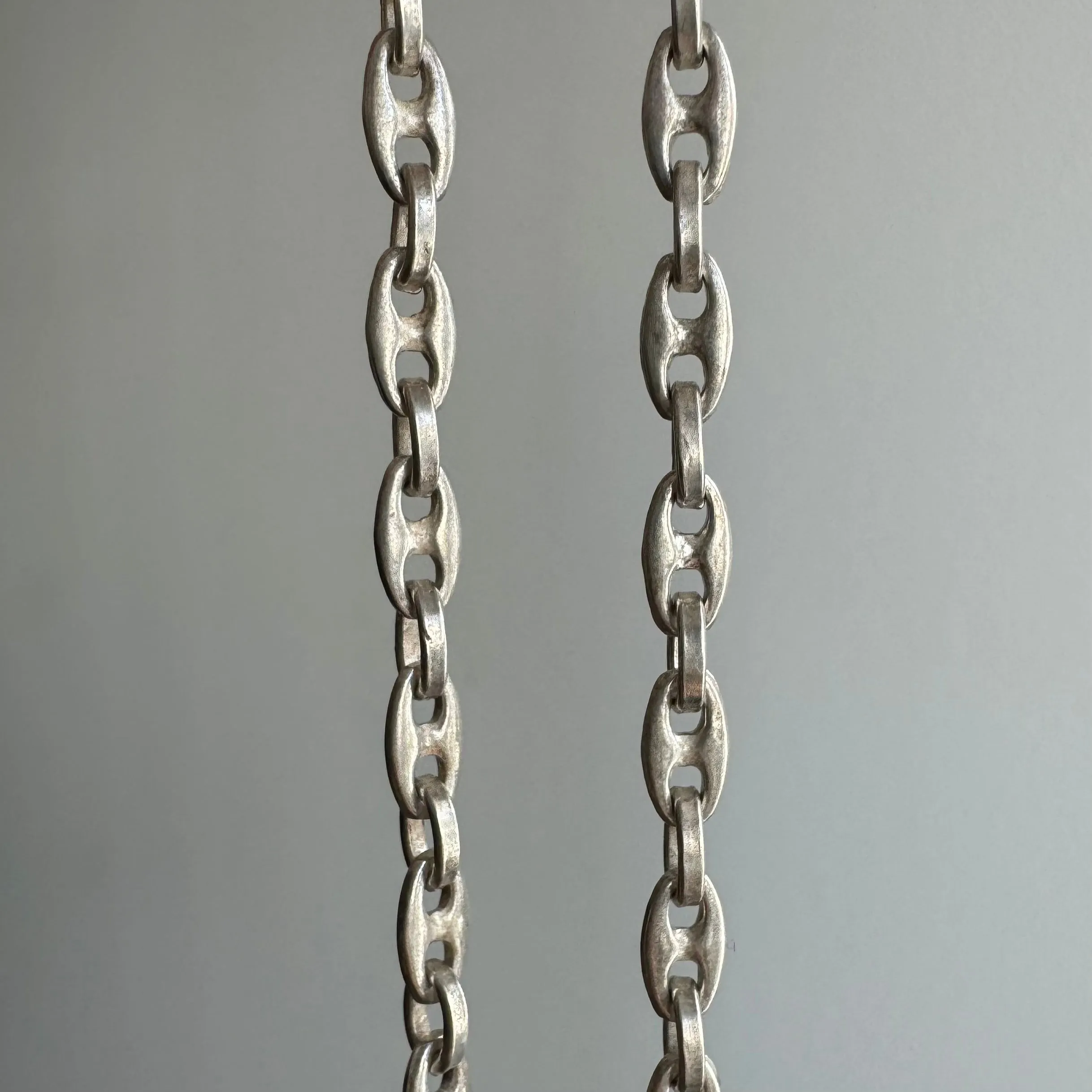 V I N T A G E // mariner cable / sterling silver gucci style mariner and cable link chain / 30.25, 26g