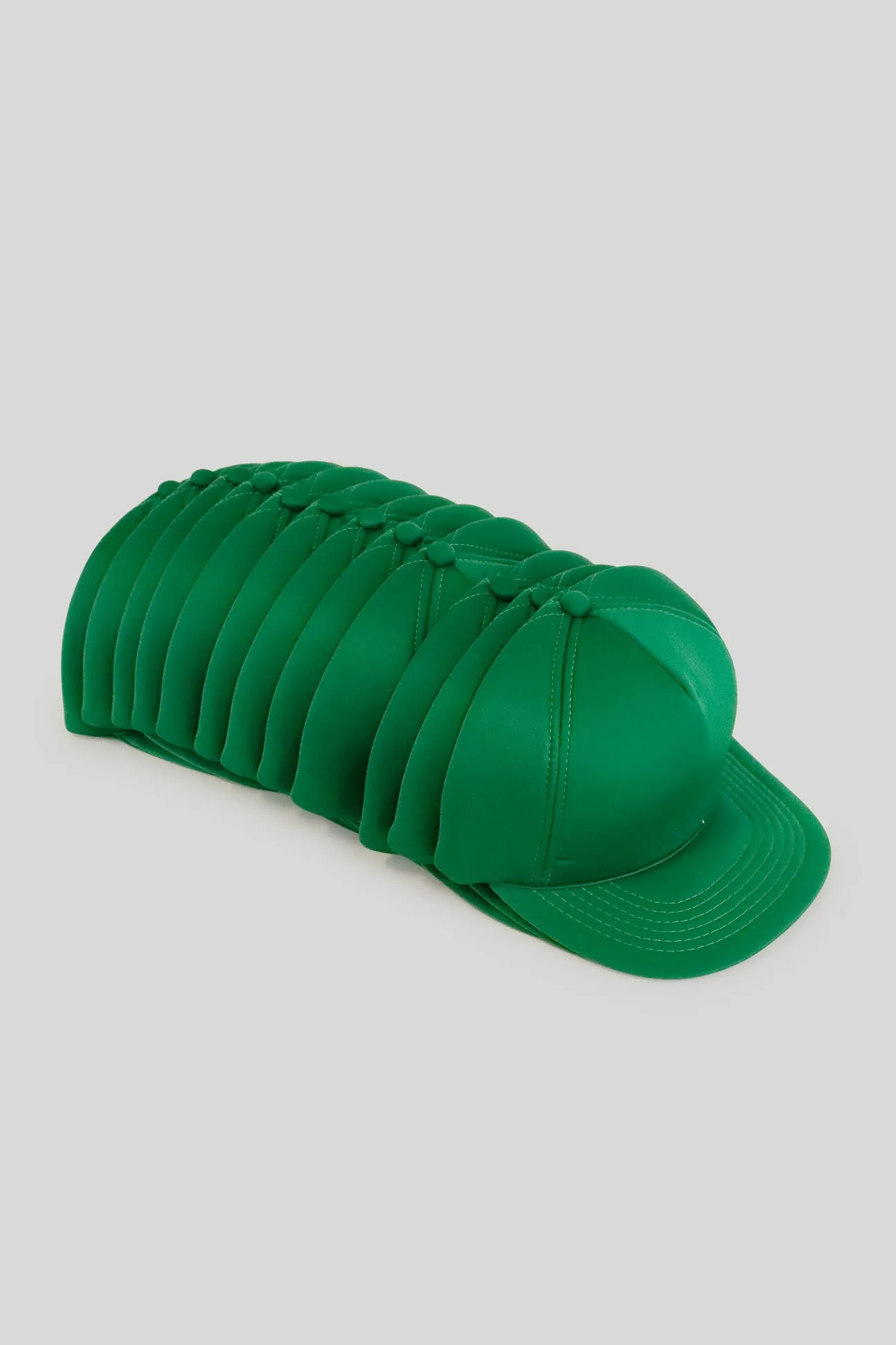 Vintage Deadstock Wholesale Kelly Green All Foam Trucker Hat Pack Of 12