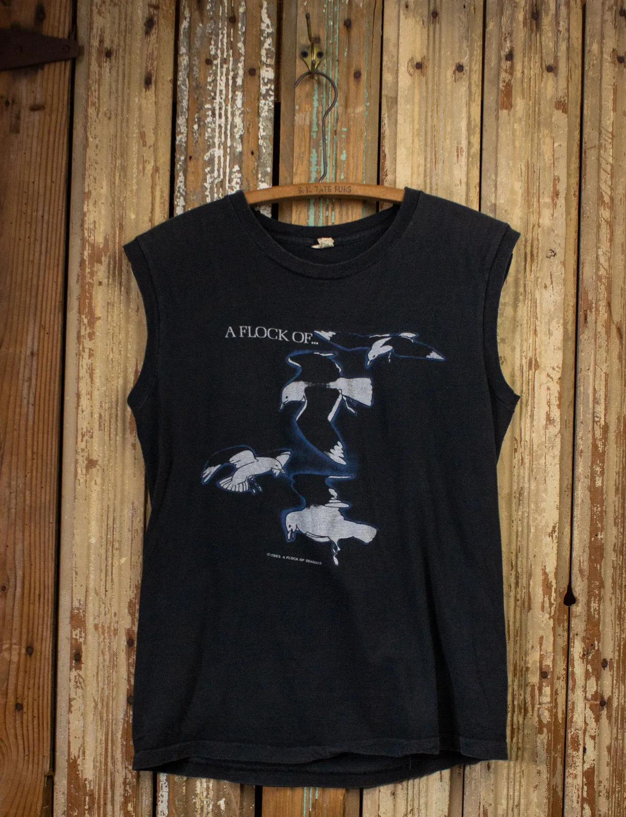 Vintage Flock of Seagulls Concert Muscle T Shirt 1983 Medium