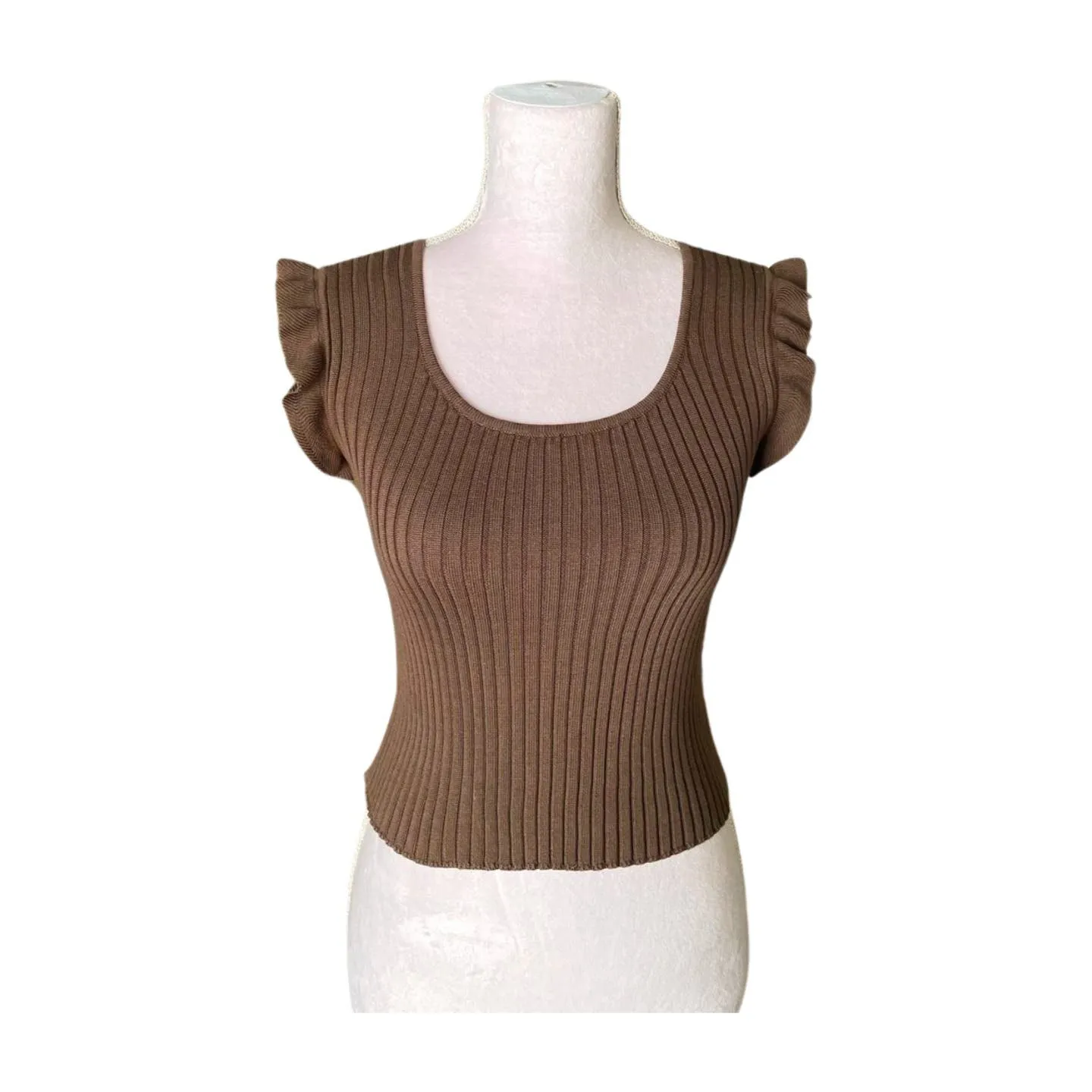 Vintage Miu Miu Brown Sweater Tank