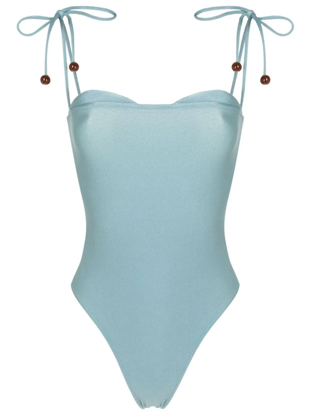 Vintage Orchid Solid Straps Swimsuit