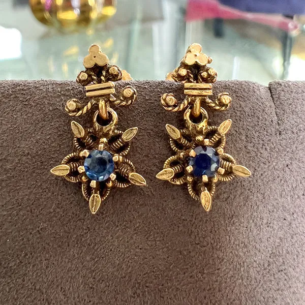 Vintage Sapphire Earrings