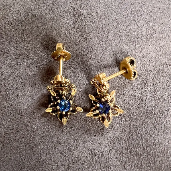 Vintage Sapphire Earrings