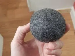 Wet Felted Alpaca Dryer Balls - Grey Aussie