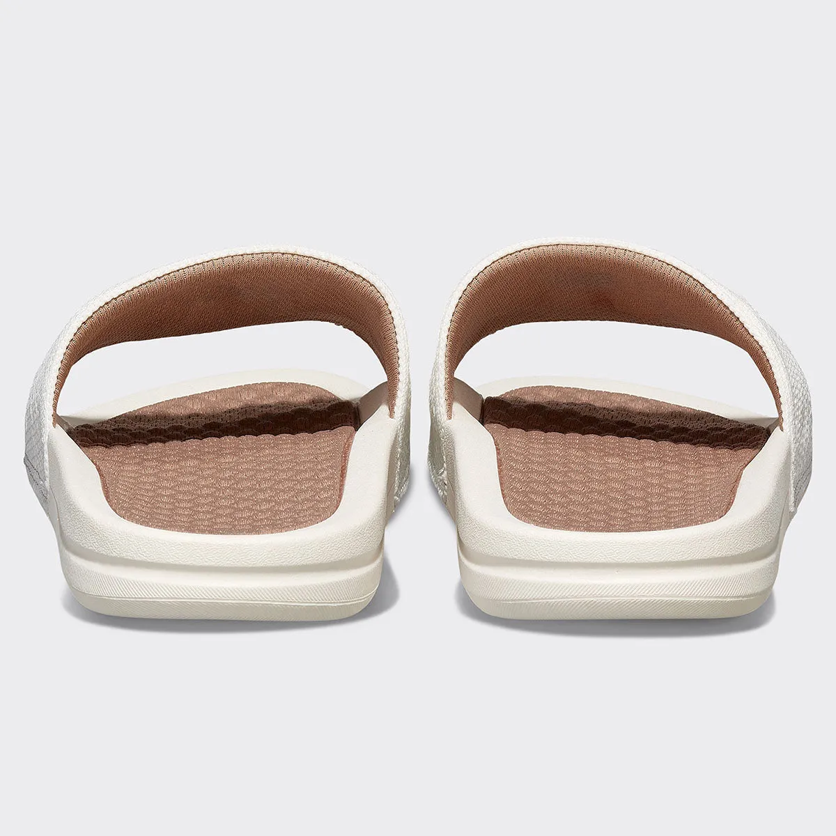 Women's Big Logo TechLoom Slide Ivory / Almond