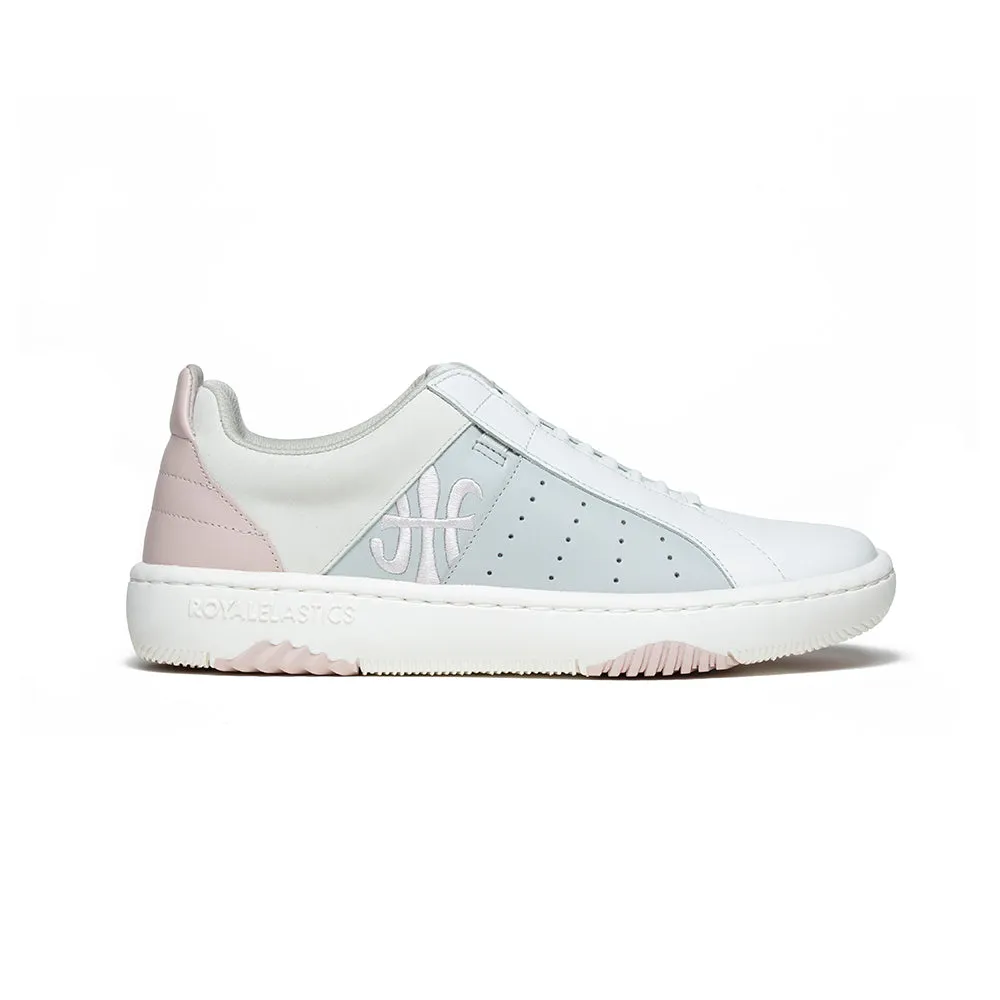 Women's Icon Archer White Pink Blue Leather Sneakers 96394-081