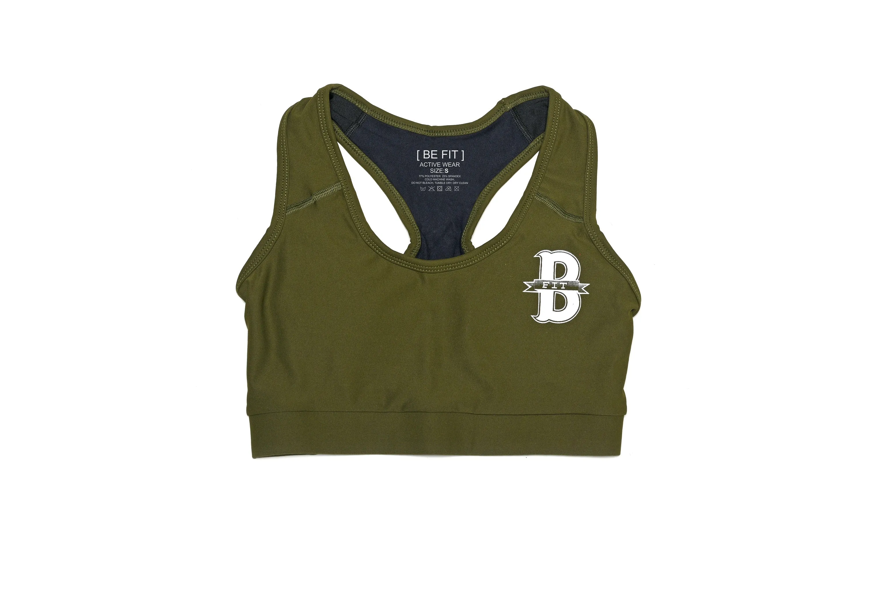 Women's Logo Print Racerback Sports Bra