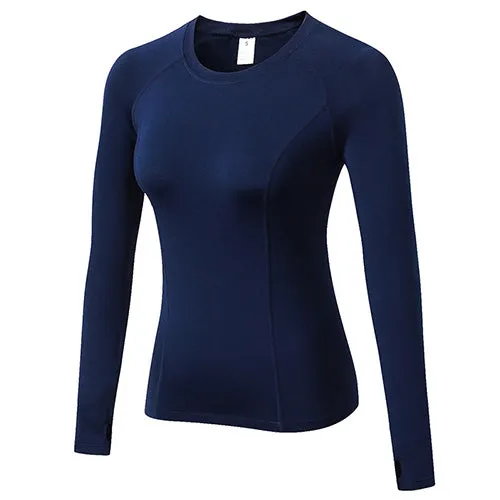 Women's Long Sleeve Jiu Jitsu Rash Guards in Assorted Colors Yuerlian