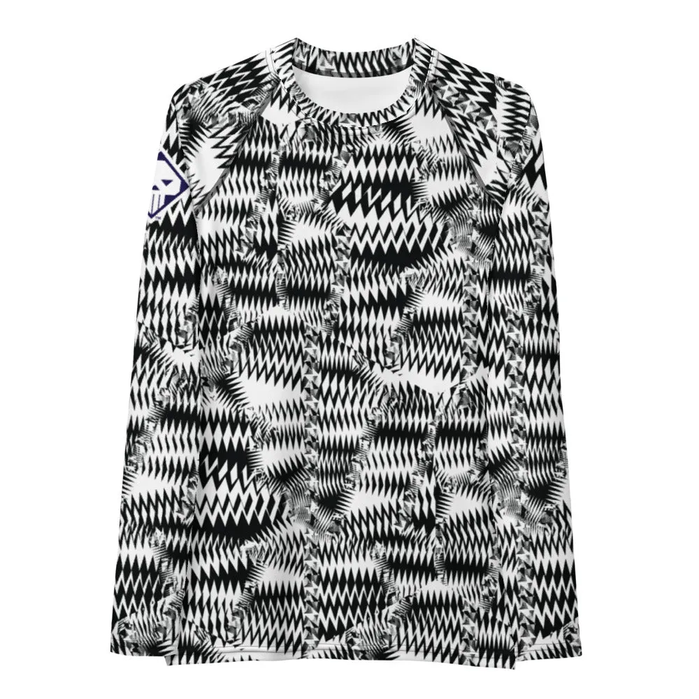 Women's Long Sleeve Razzle Dazzle Camouflage Rash Guard