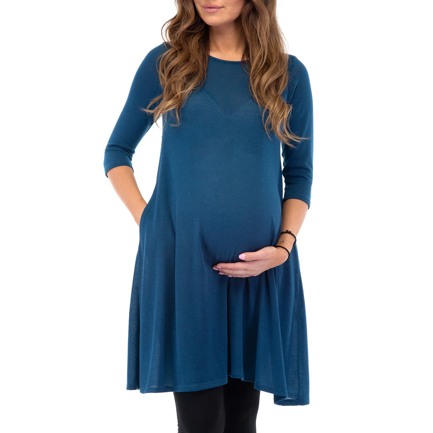 Women's Maternity Hacci Tunic with Pockets