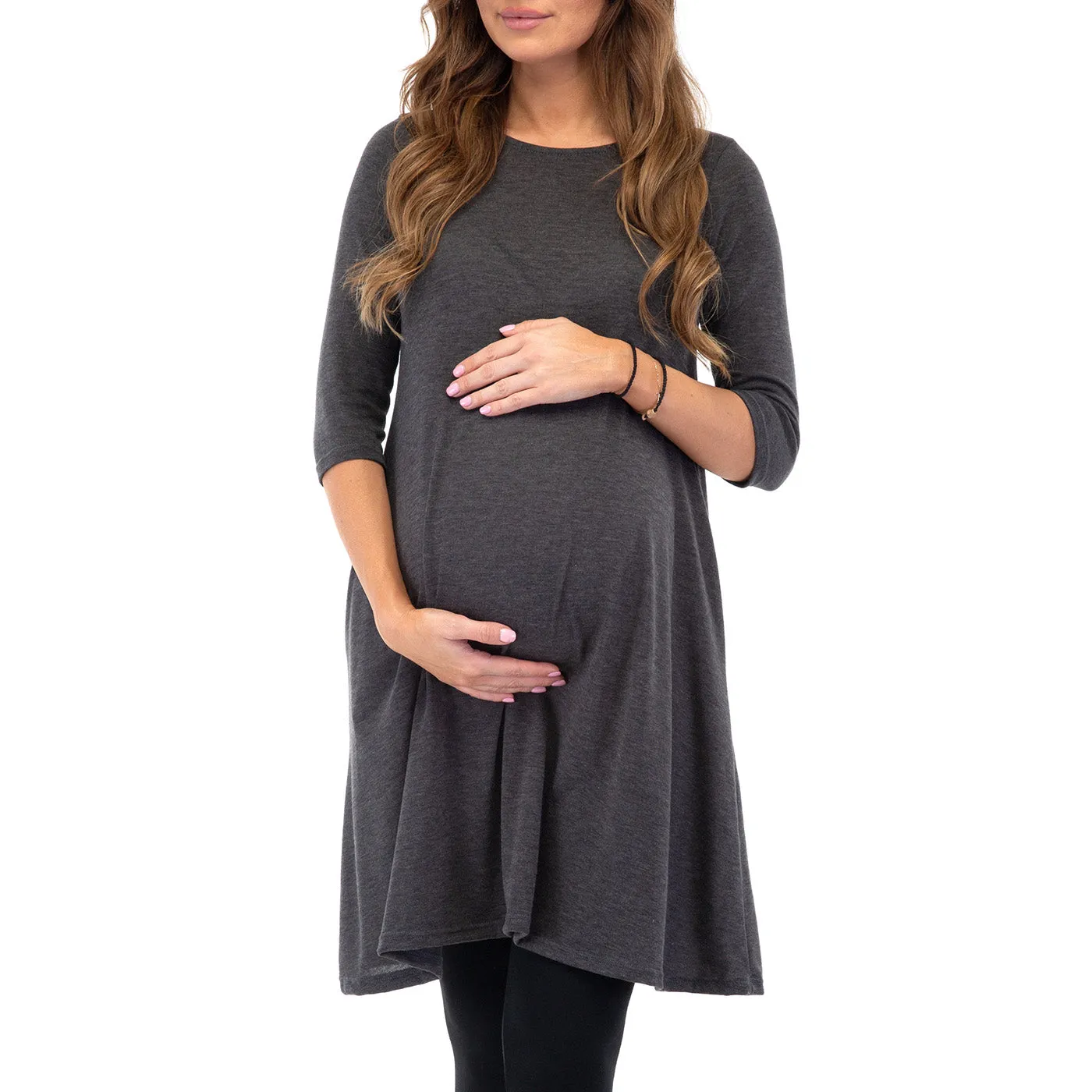 Women's Maternity Hacci Tunic with Pockets