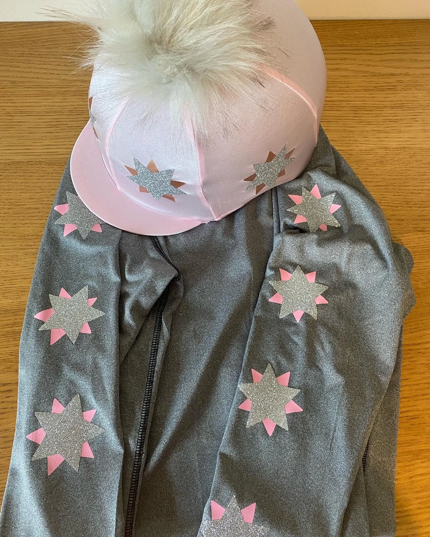 Women’s Personalised Double Star Cross Country Base Layer And Hat Cover