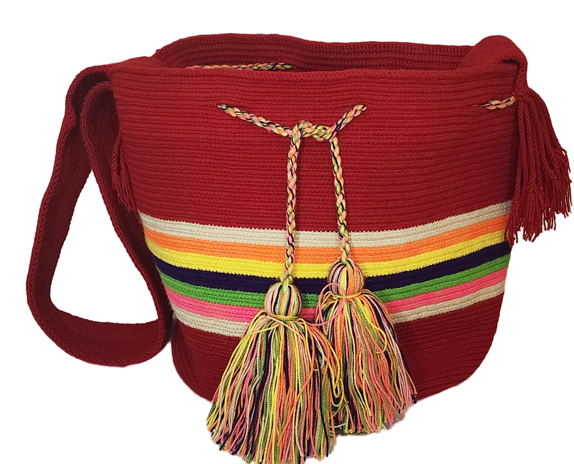 Zahra Large Handmade Crochet Wayuu Mochila Bag